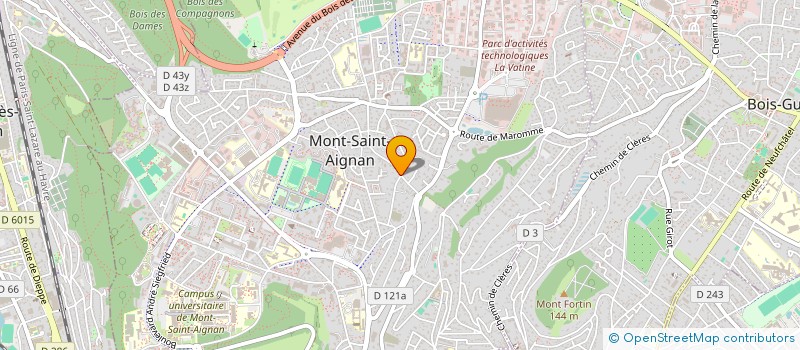 localisation de l'entreprise MADAME VIRGINIE FOURSIN  MONT-SAINT-AIGNAN