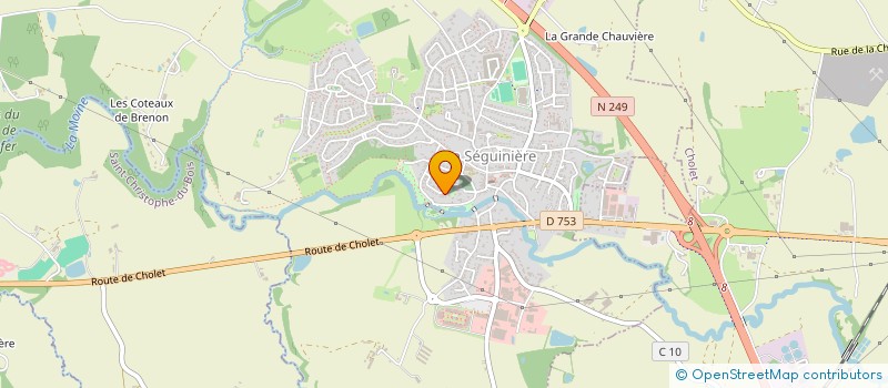 localisation de l'entreprise MADAME VIRGINIE FRADIN  LA SEGUINIERE