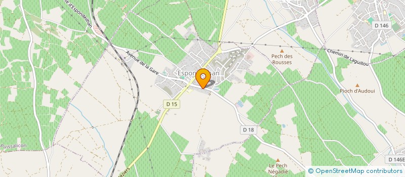 localisation de l'entreprise MADAME VIRGINIE FRANCH  ESPONDEILHAN