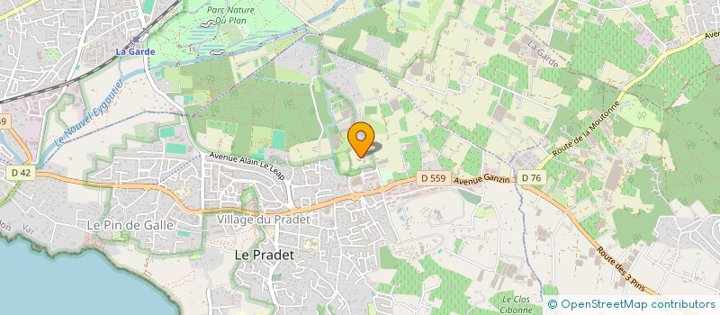 localisation de l'entreprise MADAME VIRGINIE FRANCHI-FORTINI  LE PRADET