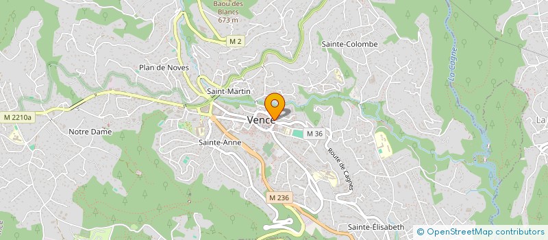 localisation de l'entreprise MADAME VIRGINIE GADREAU à VENCE
