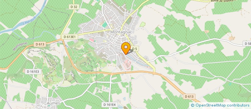 localisation de l'entreprise MADAME VIRGINIE GAESTEL  MONTAGNAC