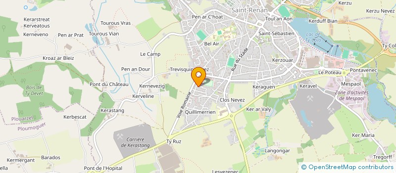 localisation de l'entreprise MADAME VIRGINIE GALLARDO  SAINT-RENAN