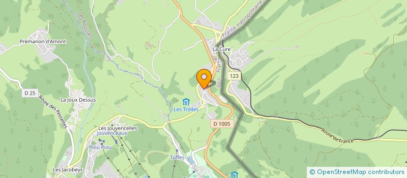 localisation de l'entreprise MADAME VIRGINIE GALLOIS  LES ROUSSES