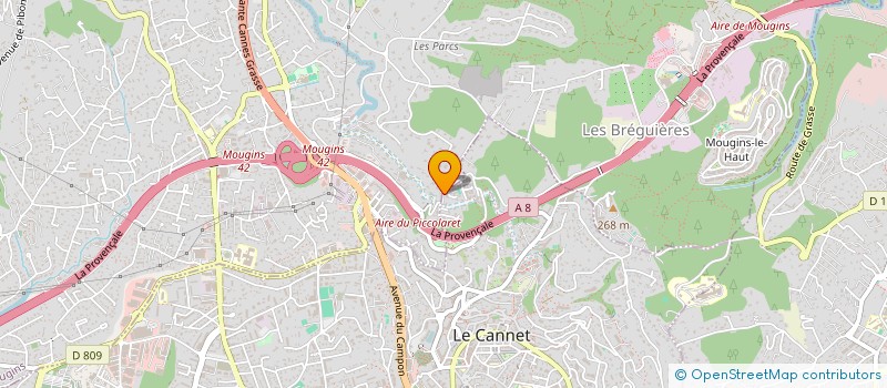localisation de l'entreprise MADAME VIRGINIE GALY à MOUGINS