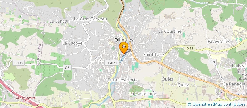 localisation de l'entreprise MADAME VIRGINIE GARCIA à OLLIOULES