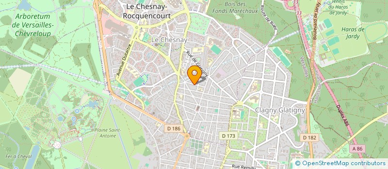 localisation de l'entreprise MADAME VIRGINIE GARCIN  LE CHESNAY-ROCQUENCOURT