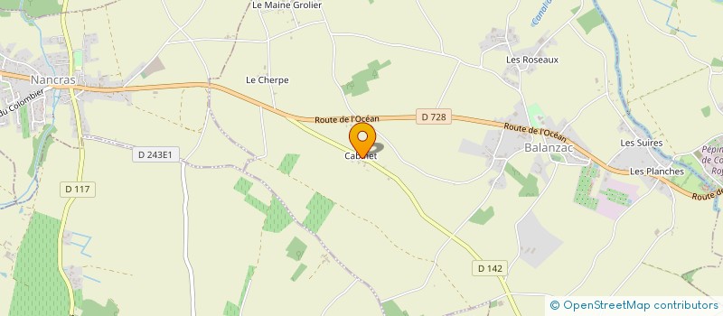 localisation de l'entreprise MADAME VIRGINIE GARNIER  BALANZAC