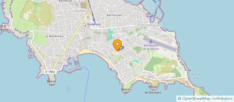 localisation de l'entreprise MADAME VIRGINIE GARREC à QUIBERON