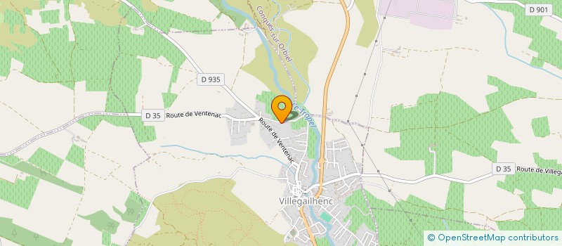 localisation de l'entreprise MADAME VIRGINIE GARRIC  VILLEGAILHENC