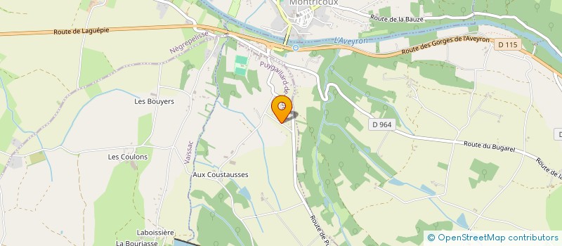 localisation de l'entreprise MADAME VIRGINIE GARRIC  MONTRICOUX