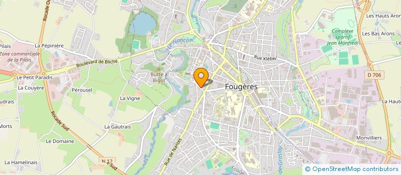 localisation de l'entreprise MADAME VIRGINIE GARRY  FOUGERES