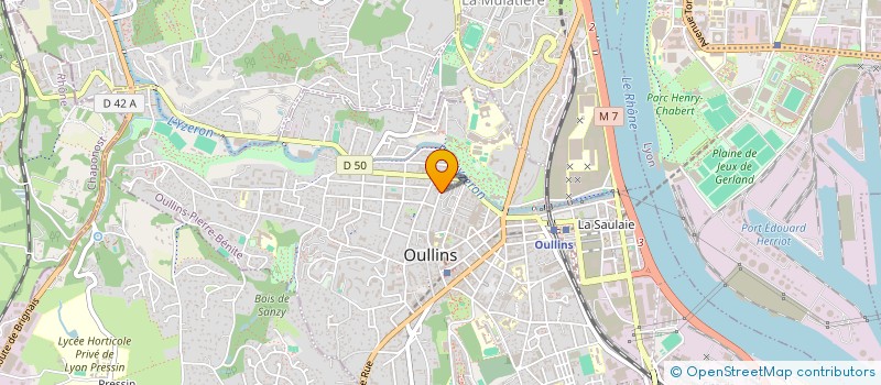 localisation de l'entreprise MADAME VIRGINIE GASPERITSCH à OULLINS-PIERRE-BENITE