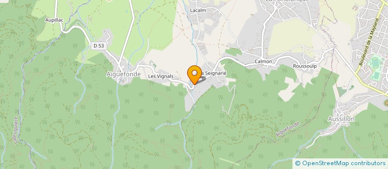 localisation de l'entreprise MADAME VIRGINIE GAU  AIGUEFONDE