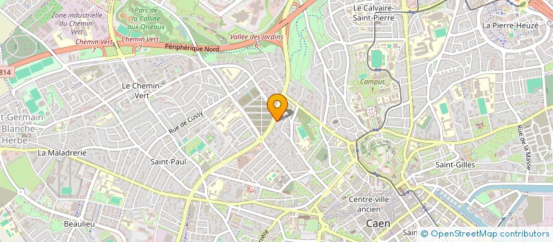localisation de l'entreprise MADAME VIRGINIE GAUDET à CAEN