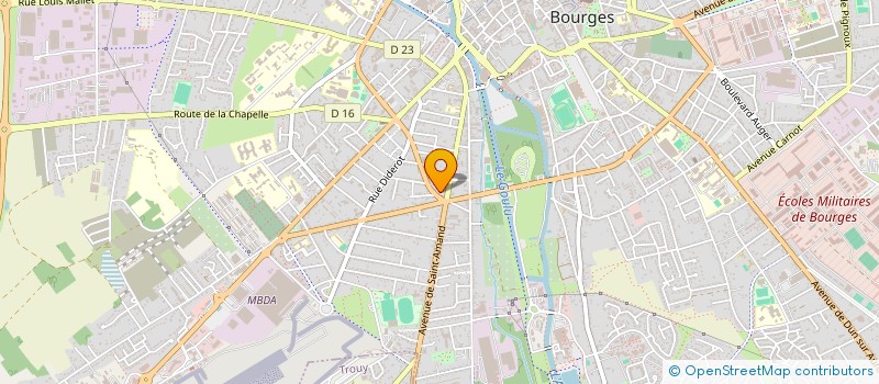 localisation de l'entreprise MADAME VIRGINIE GAUDRAT  BOURGES