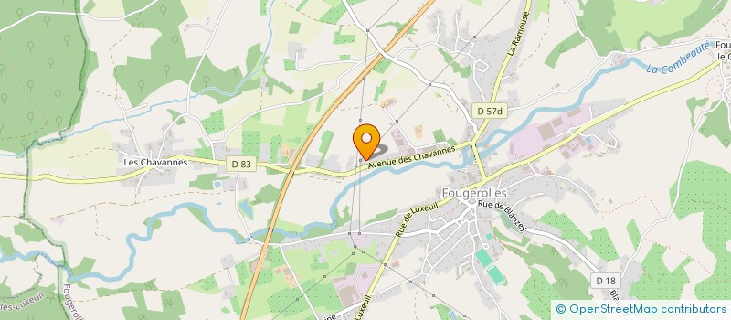 localisation de l'entreprise MADAME VIRGINIE GAUROIS  FOUGEROLLES-SAINT-VALBERT