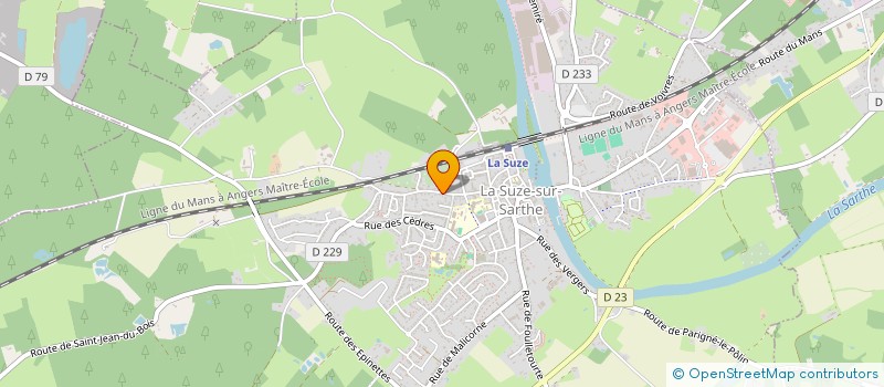 localisation de l'entreprise MADAME VIRGINIE GAUTHIER  LA SUZE-SUR-SARTHE