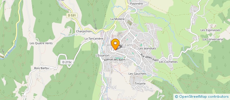 localisation de l'entreprise MADAME VIRGINIE GAUTIER  VILLARD-DE-LANS