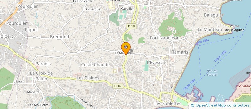 localisation de l'entreprise MADAME VIRGINIE GAY à LA SEYNE-SUR-MER