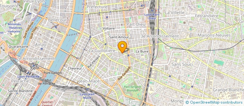 localisation de l'entreprise MADAME VIRGINIE GAY  LYON