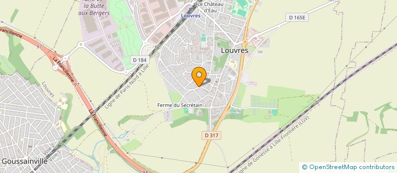 localisation de l'entreprise MADAME VIRGINIE GAYRAUD  LOUVRES