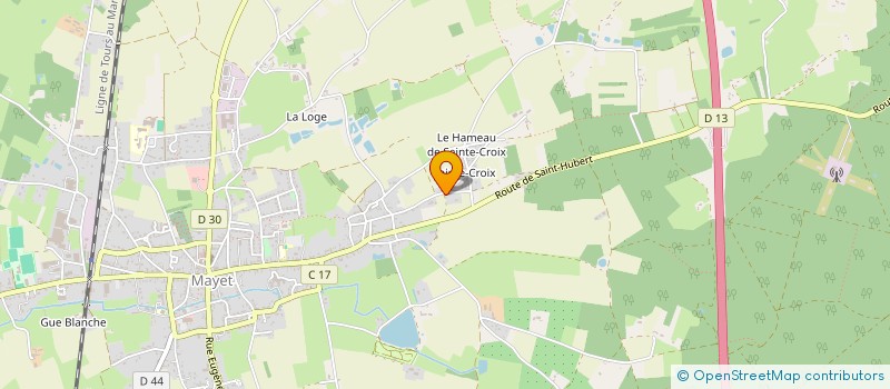 localisation de l'entreprise MADAME VIRGINIE GEFFROY  MONTVAL-SUR-LOIR