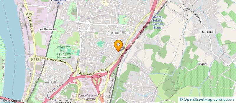 localisation de l'entreprise MADAME VIRGINIE GELDHOF  CARBON-BLANC