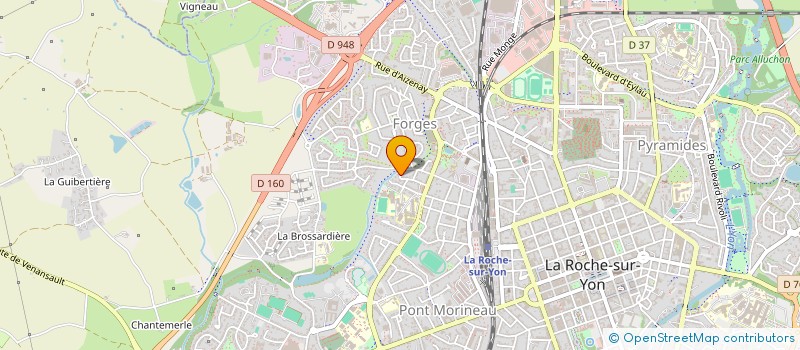 localisation de l'entreprise MADAME VIRGINIE GEORGET à LA ROCHE-SUR-YON