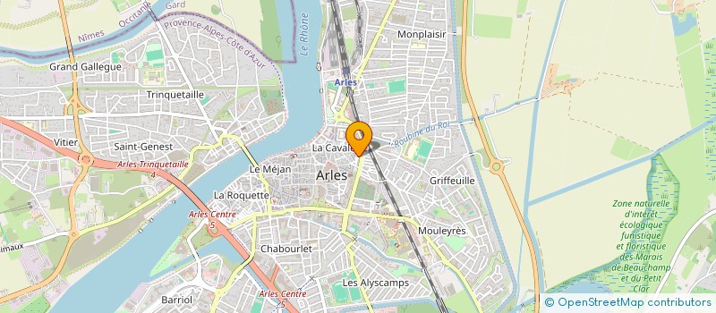 localisation de l'entreprise MADAME VIRGINIE GERARD  ARLES