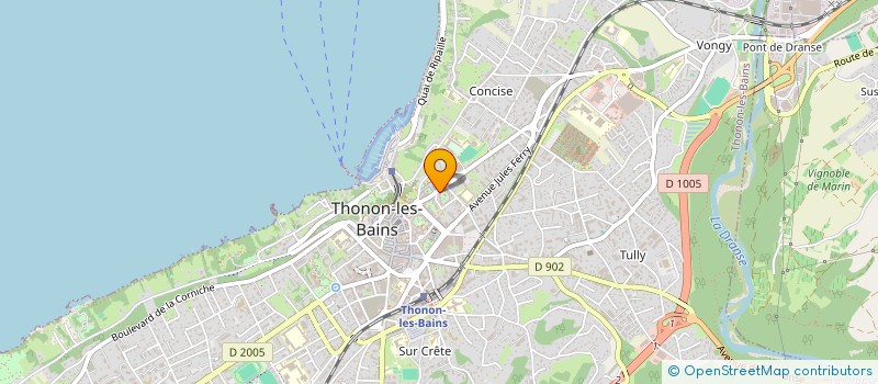 localisation de l'entreprise MADAME VIRGINIE GERARDIN à THONON-LES-BAINS