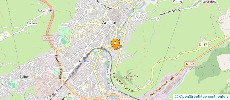 localisation de l'entreprise MADAME VIRGINIE GHIGO à AURILLAC