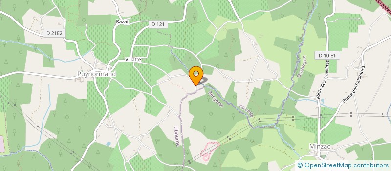 localisation de l'entreprise MADAME VIRGINIE GIBIELLE  PUYNORMAND