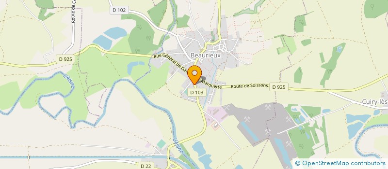 localisation de l'entreprise MADAME VIRGINIE GILLOT à BEAURIEUX