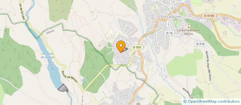 localisation de l'entreprise MADAME VIRGINIE GINESTET  FORCALQUIER