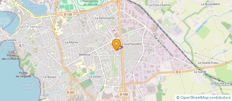 localisation de l'entreprise MADAME VIRGINIE GINGAST  SAINT-MALO