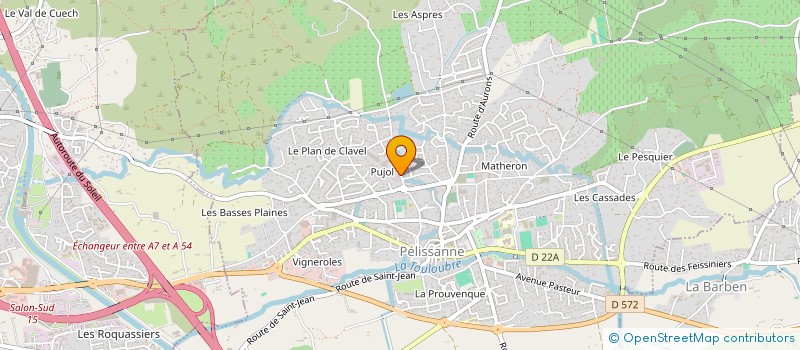 localisation de l'entreprise MADAME VIRGINIE GIRAUD  PELISSANNE