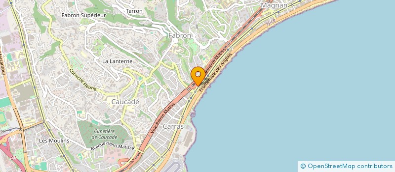 localisation de l'entreprise MADAME VIRGINIE GIRAUD  NICE