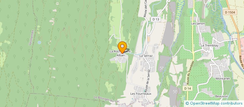 localisation de l'entreprise MADAME VIRGINIE GODART  LE BOURGET-DU-LAC