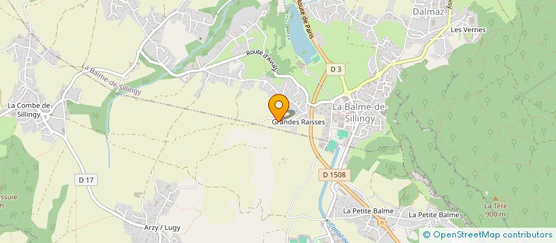 localisation de l'entreprise MADAME VIRGINIE GODDET  LA BALME DE SILLINGY