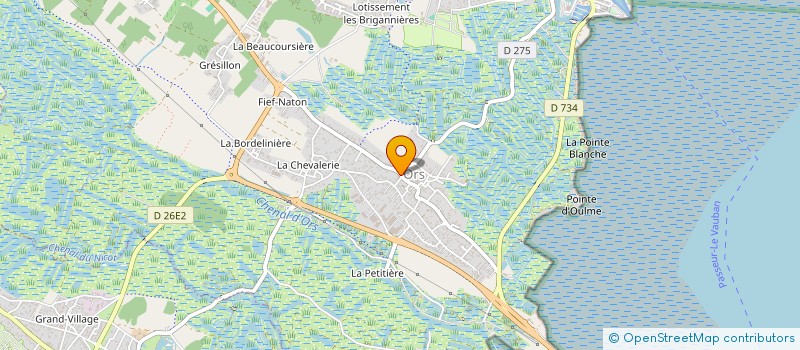 localisation de l'entreprise MADAME VIRGINIE GODEFROY  LE CHATEAU-D'OLERON