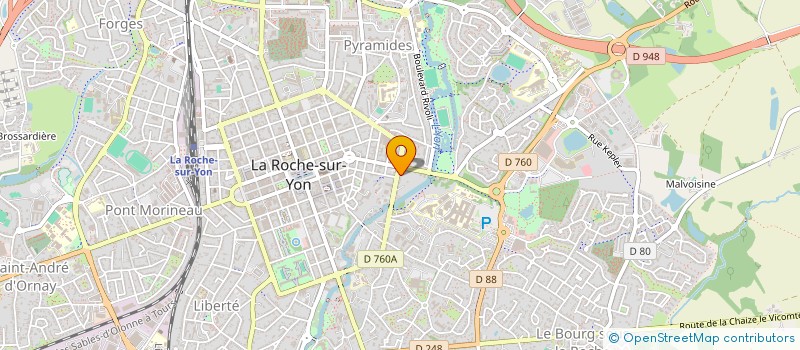 localisation de l'entreprise MADAME VIRGINIE GODREAU à LA ROCHE-SUR-YON