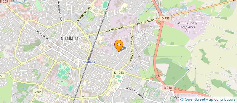 localisation de l'entreprise MADAME VIRGINIE GOINEAU à CHALLANS