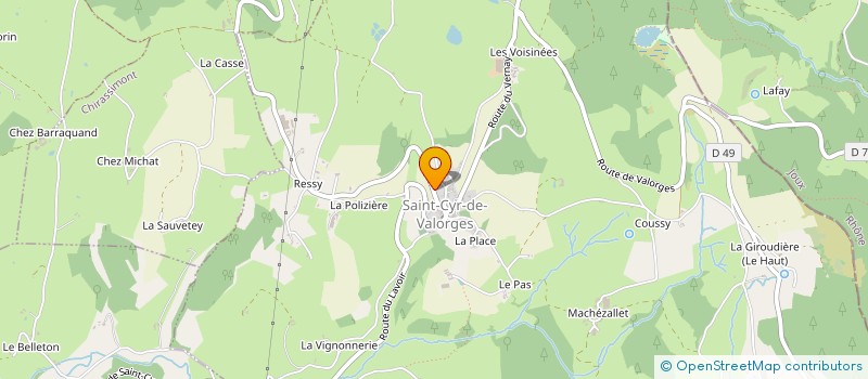 localisation de l'entreprise MADAME VIRGINIE GONCALVES  SAINT-CYR-DE-VALORGES