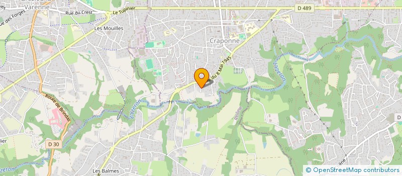 localisation de l'entreprise MADAME VIRGINIE GONCALVES  CRAPONNE