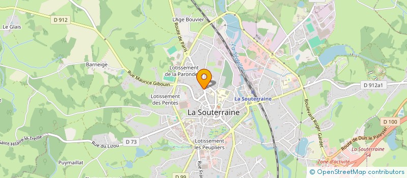 localisation de l'entreprise MADAME VIRGINIE GONCALVES MONTEIRO  LA SOUTERRAINE