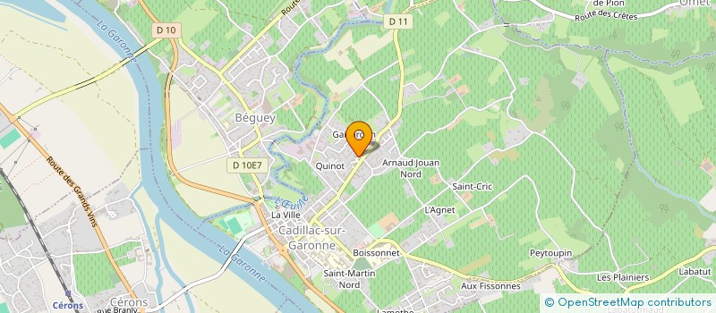 localisation de l'entreprise MADAME VIRGINIE GONFROY  CADILLAC-SUR-GARONNE