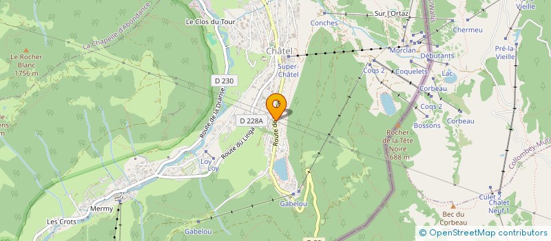 localisation de l'entreprise MADAME VIRGINIE GONNEL  CHATEL