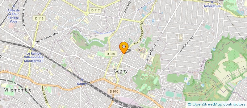 localisation de l'entreprise MADAME VIRGINIE GONTIER à GAGNY