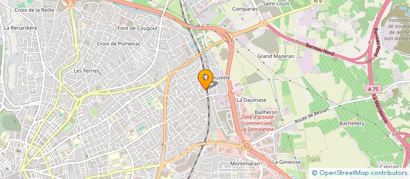 localisation de l'entreprise MADAME VIRGINIE GONZALEZ  BEZIERS